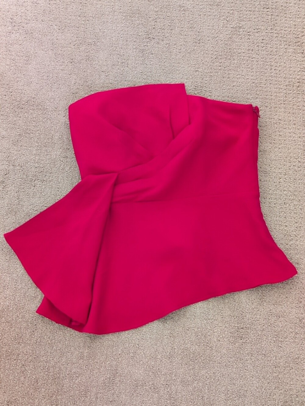 White House Black Market Asymmetrical Pink Thrill Bustier